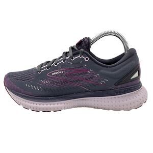 Brooks Glycerin 19 Shoes Womens Size 8.5 Purple Gray Running Sneakers Cushioned